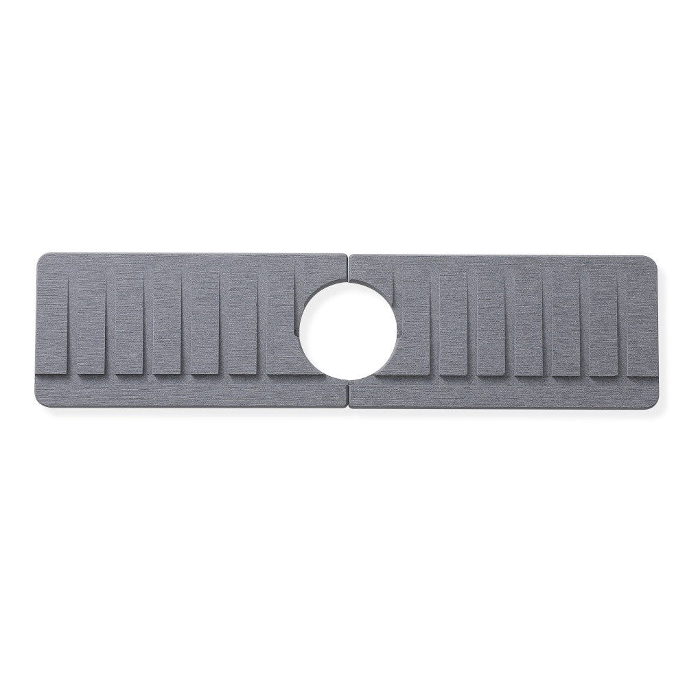 Natural Diatomaceous Earth Slanted Edge Mat for Fast Drying on Kitchen Counter