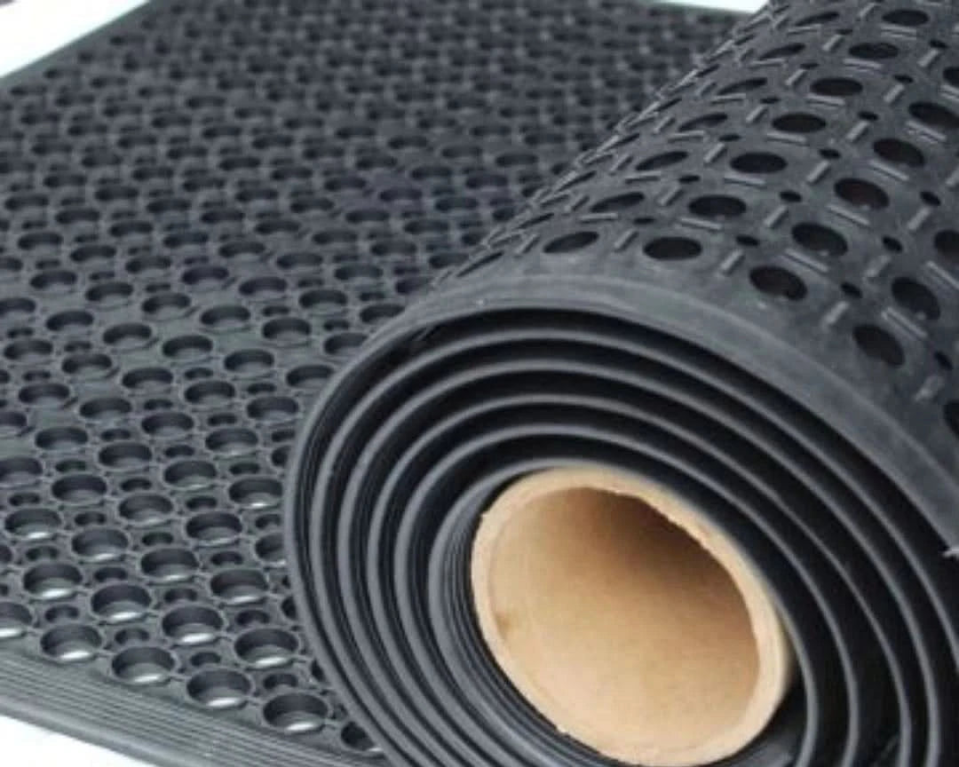 Anti-Slip Industrial Hollow Rubber Mat 10m Long x 90cm Wide Heavy Duty Floor