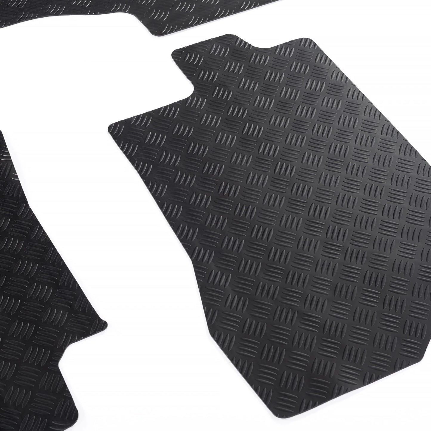 Fits Nissan Navara Heavy Duty Rubber Floor Mats Black 3Mm (2015-2018) 524
