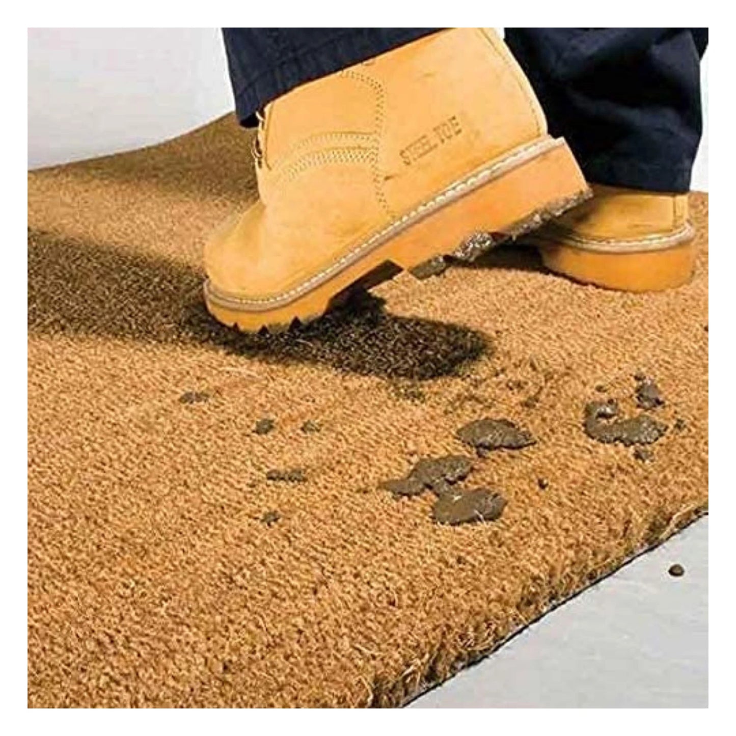 Coir Entrance Mat - Heavy Duty Front or Rear Door Entrance Sizes - Tough Fibres