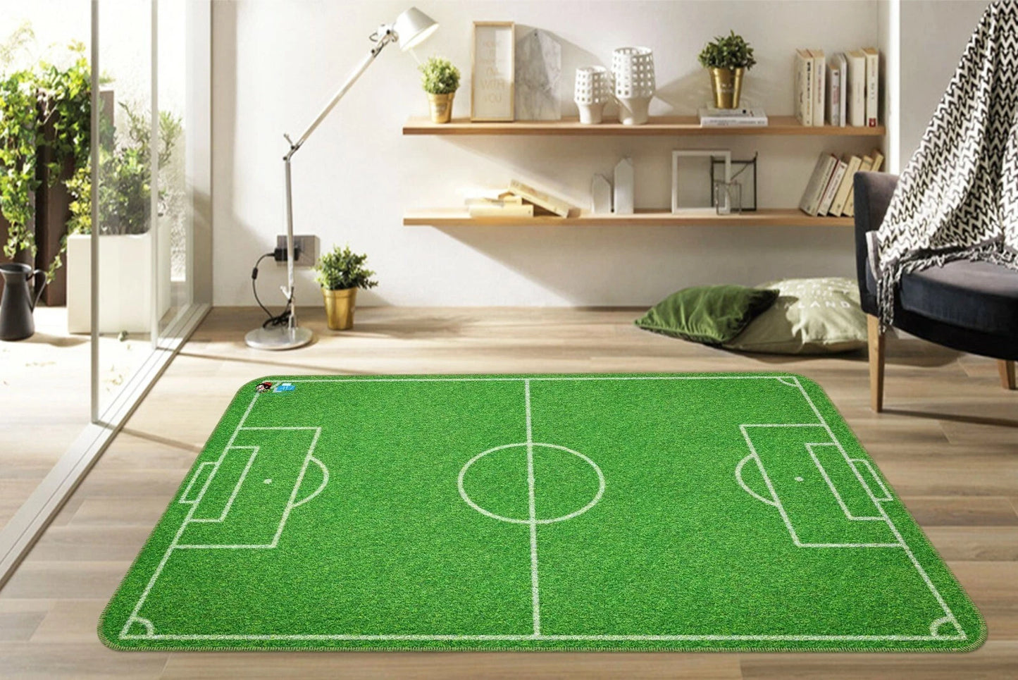 3D Green Playground ZHUB6962 Game Non Slip Rug Mat Photo Carpet Zoe
