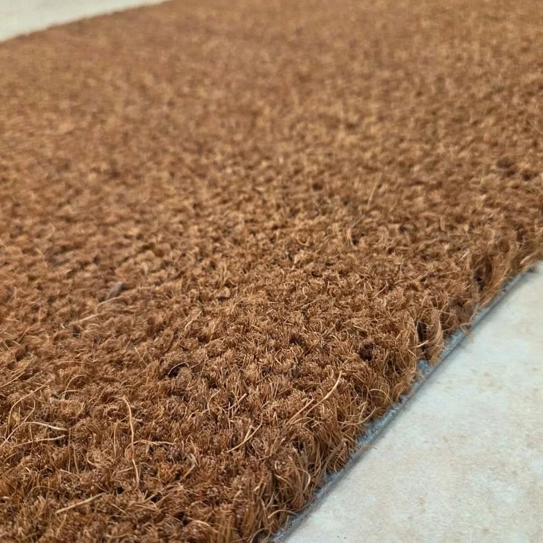Coir Matting Entrance Mats – Heavy Duty Anti-Slip Rubber Backing - Multiple Size