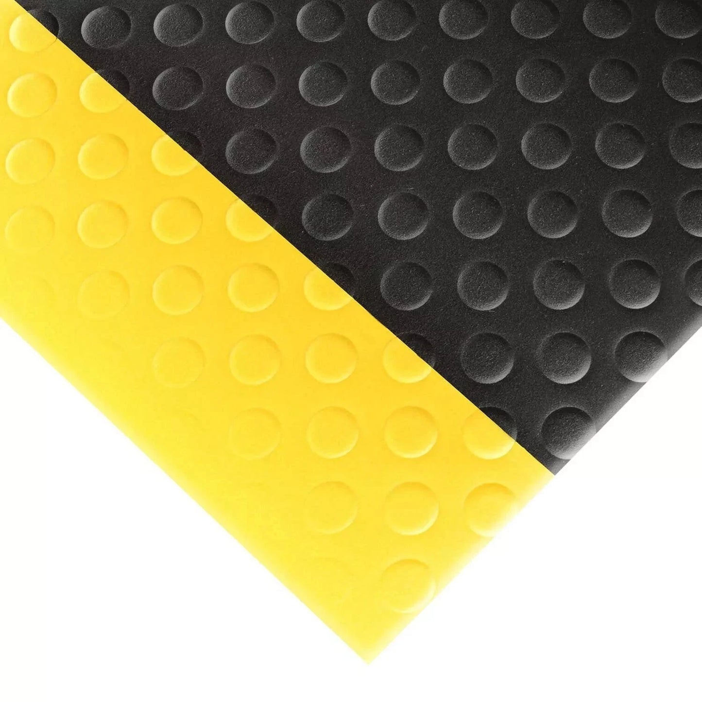 NoTrax Bubble Sof-Tred Safety-Anti-Fatigue Floor Mat 3' x 5' x 1/2" Black/Yellow