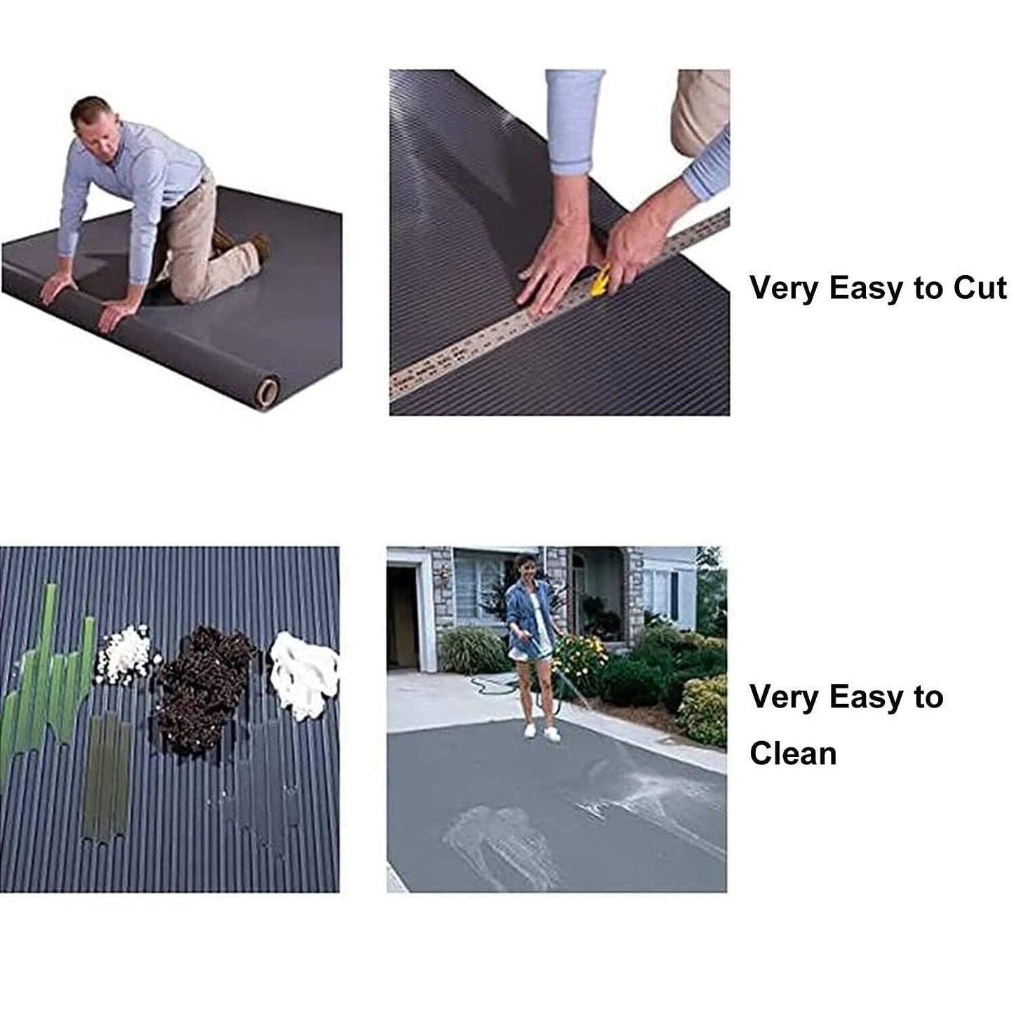 Rubber Floor Roll Matting, Rib Corrugated Rubber Floor Mats, Non Slip Rubber Flo