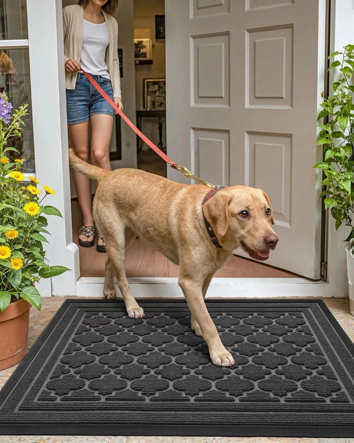 Color G Dirt Trapper Door Mat 60 x 120 cm Heavy Duty Outdoor Door Mat Non Slip