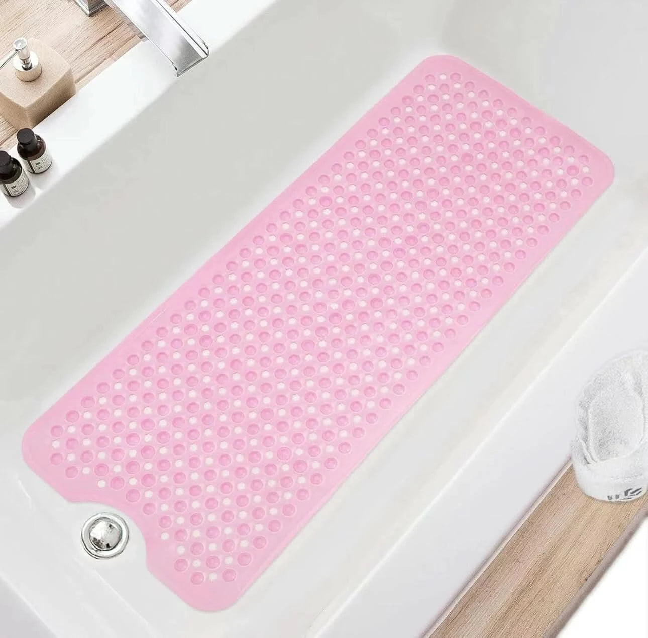 Bathtub Mats Non Slip Shower Mat Extra Long Washable Anti-Mold Shower Mat 100X40