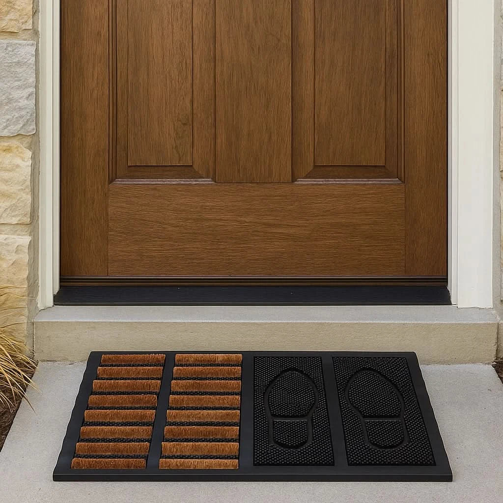 2 In 1 Doormat Non-Slip Versatile Durable Indoor-Outdoor Heavy-Duty Entrance Mat