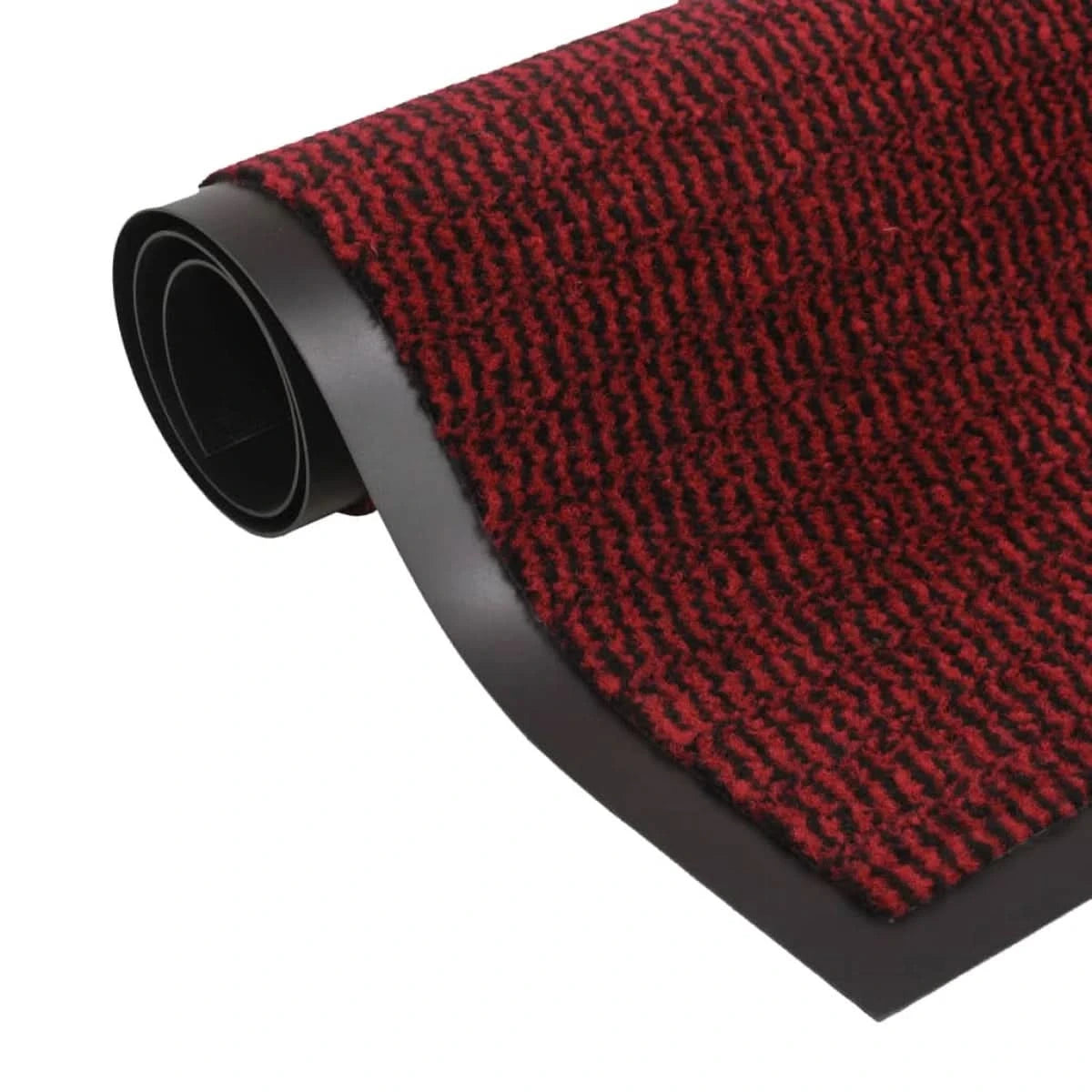 Doormat Tufted Polypropylene Rubber Backed 60x90 cm Red Indoor Outdoor NonSlip