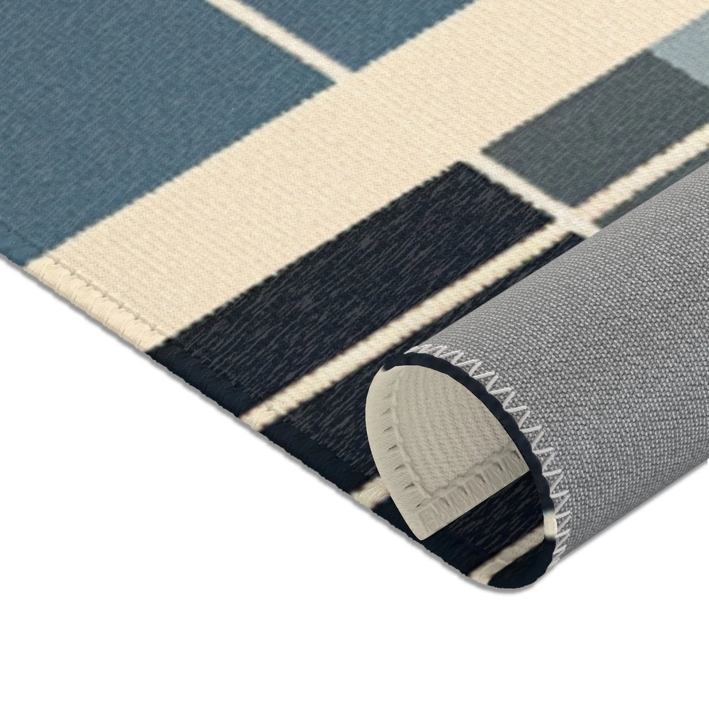 Geometric Area Rug, Modern Home Decor, Living Room Accent, Stylish Floor Mat,