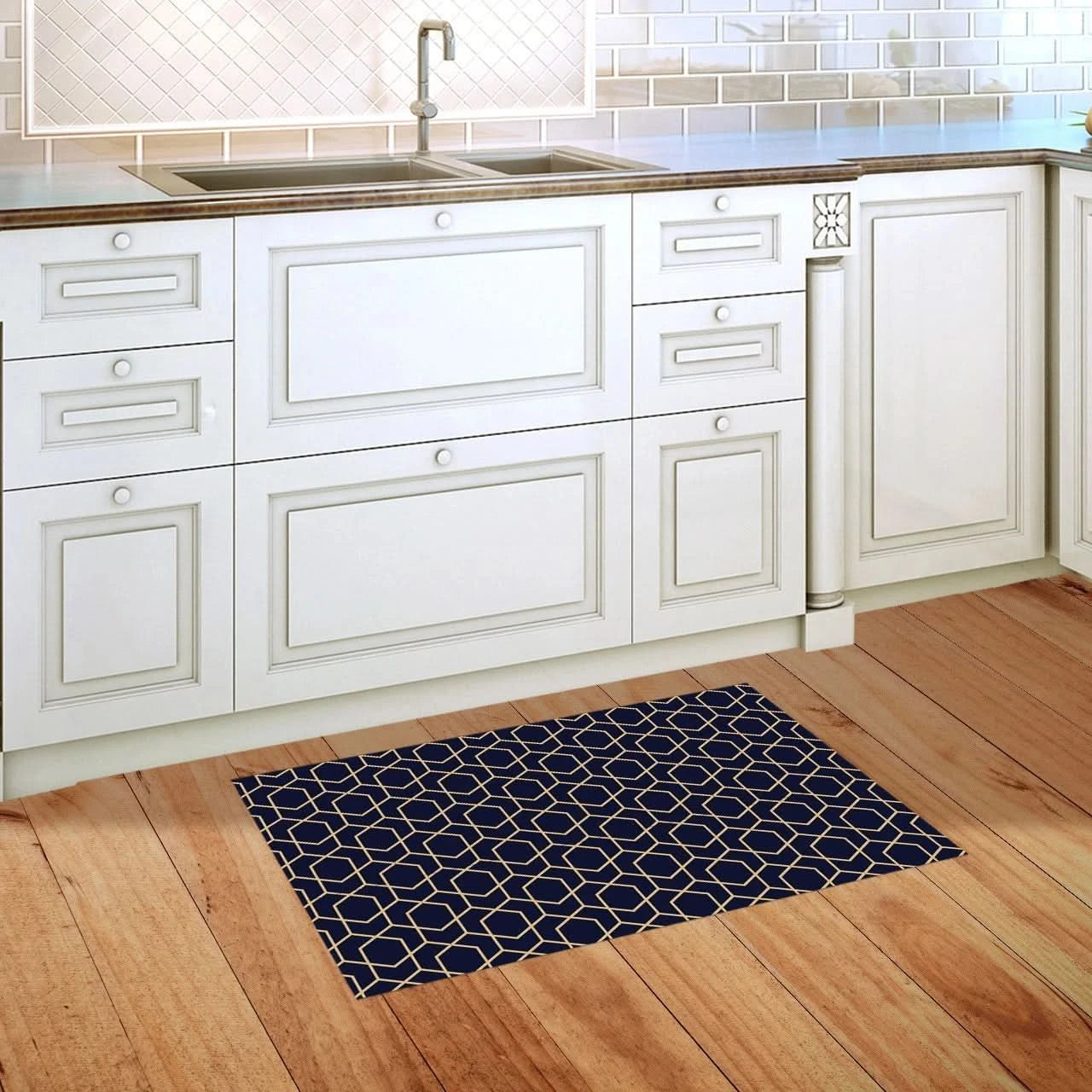 Briarwood Lane Blue Geometric Doormat