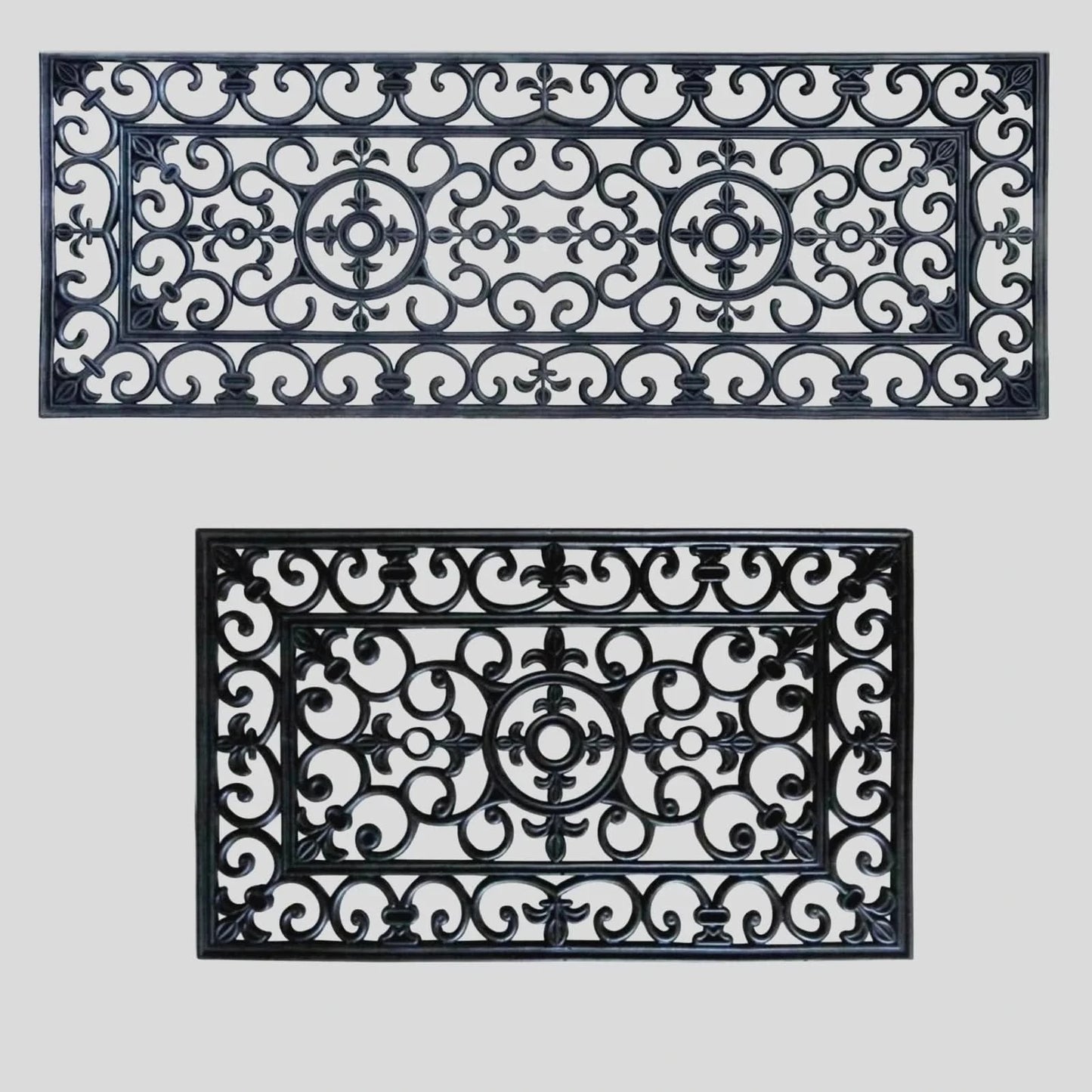 Rubber Door Mat Outdoor Indoor Heavy Duty Dirt Catcher Entrance Mat Non Slip