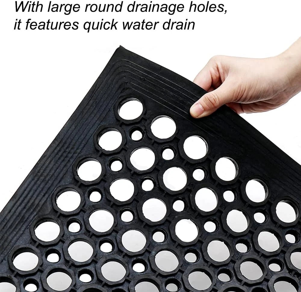 Anti-Fatigue Rubber Floor Mat - NANBOWANG Commercial Grade Grease Resistant Non-