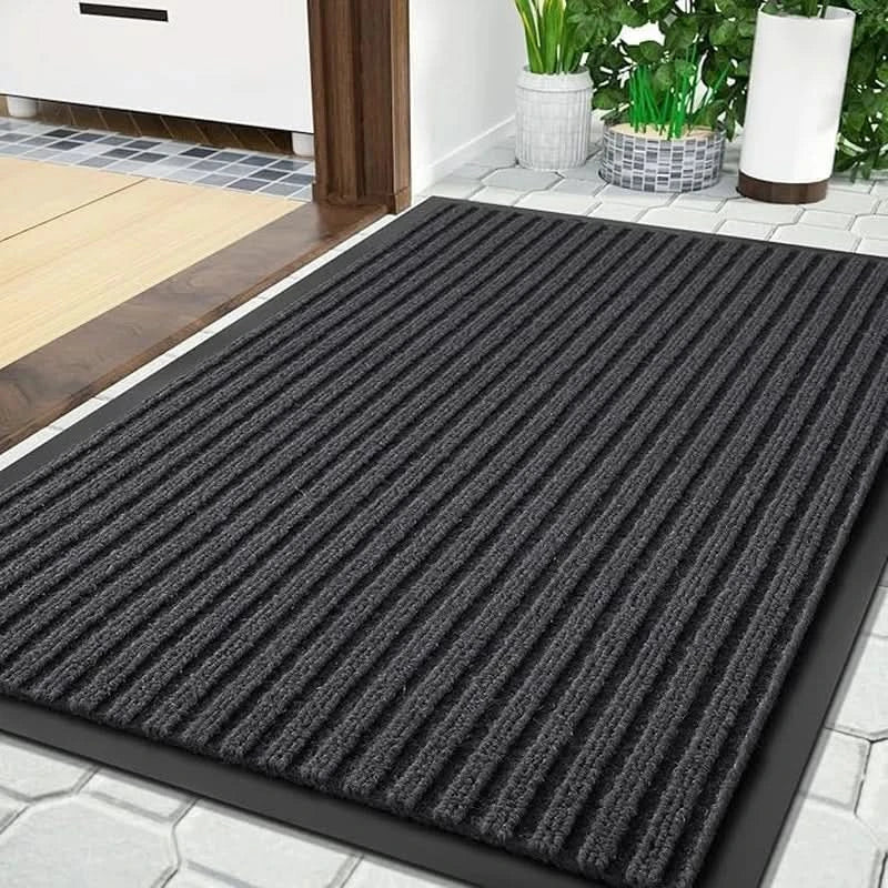 Waterproof Front Door Mat, Non-Slip, All-Season Indoor/Outdoor Entrance Doormat,