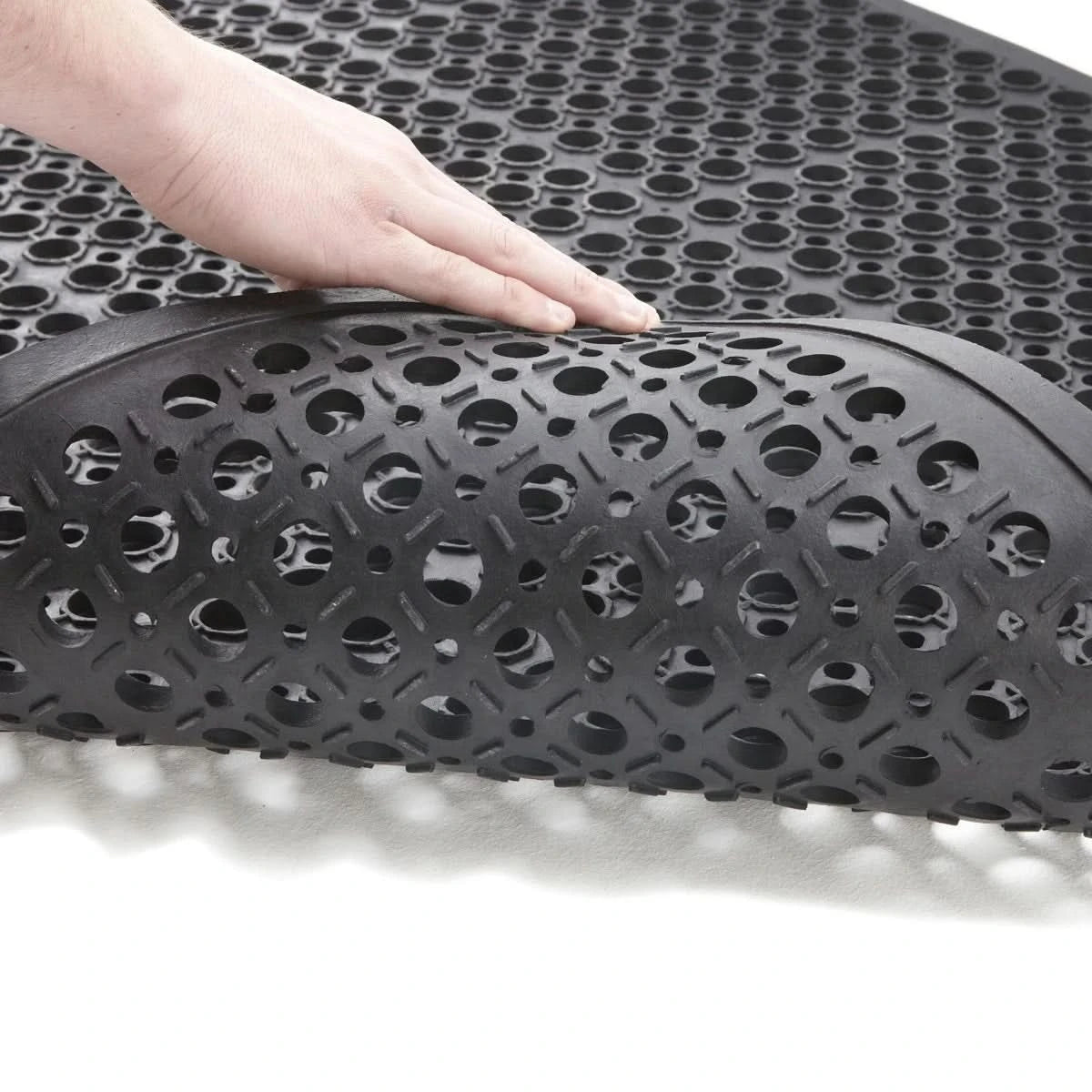 Large Outdoor Rubber Entrance Mats Anti Slip Drainage Door Mat Flooring 0.9x1.5