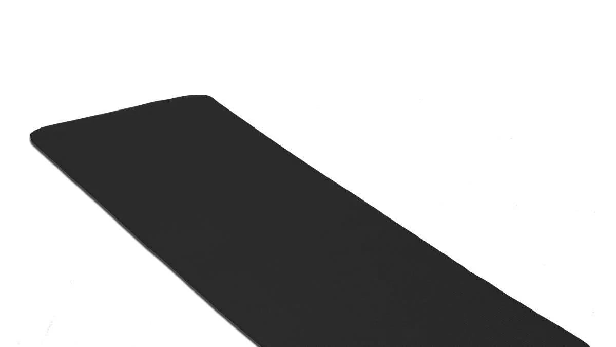 Extra Thick Yoga Mat Non-Slip Foam Exercise Pad with Carry Strap Black 10mm