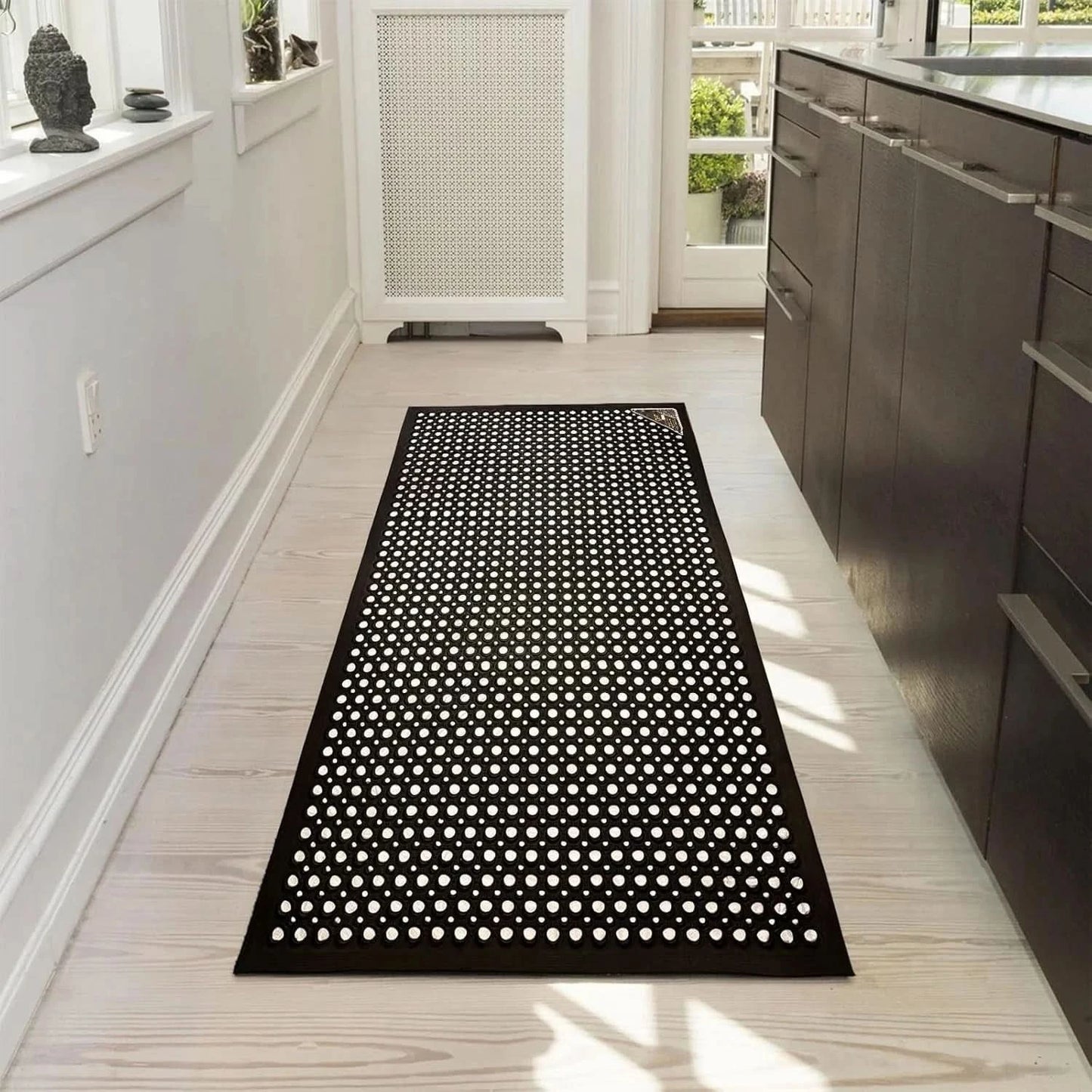 Commercial Rubber Mat Anti-Fatigue Non-Slip Drainage Floor Mat for Outdoor Use