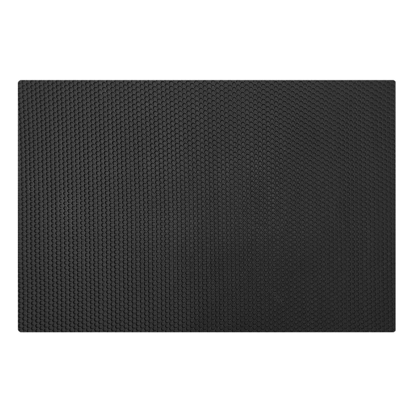 Black Doormat Hexagon Pattern Heavy Duty Non Slip Rubber Door Mat Entrance Mat