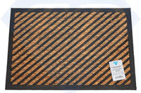 Non Slip Door Interior Exterior PVC Rubber Coir Household Absortbent Welcome Mat