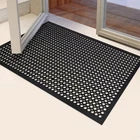 Rubber Floor Door mat Anti-Fatigue Commercial 60"L x 36"W x 0.4"Th, Black