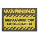 Warning Beware of Children Doormat – Funny Family Door Mat for Front Door