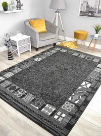 Black Grey Rugs Dark Small Extra Large Big Huge Size Floor Carpet Rug Mat Cheap