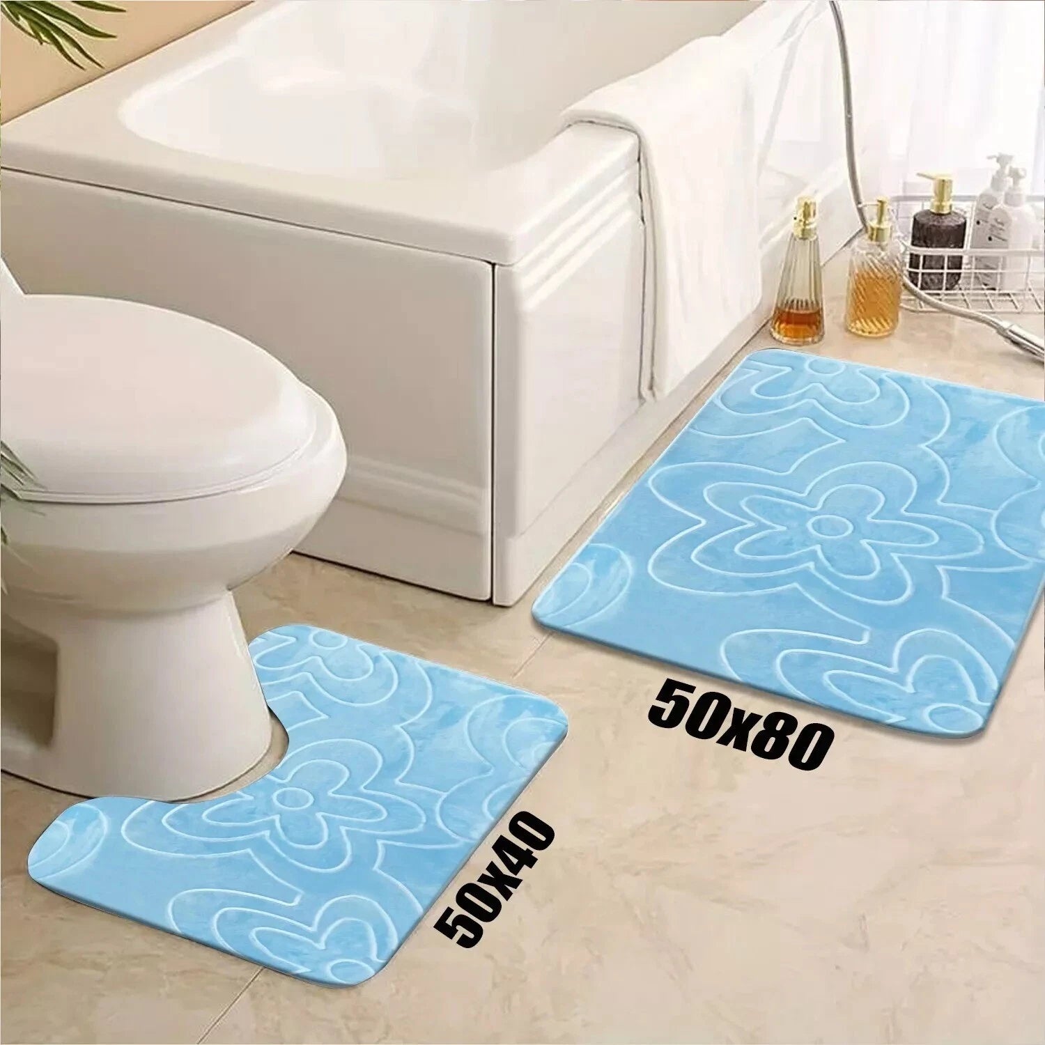 Memory Foam Bath Soft Non Slip Bath Mats - Shower Mat