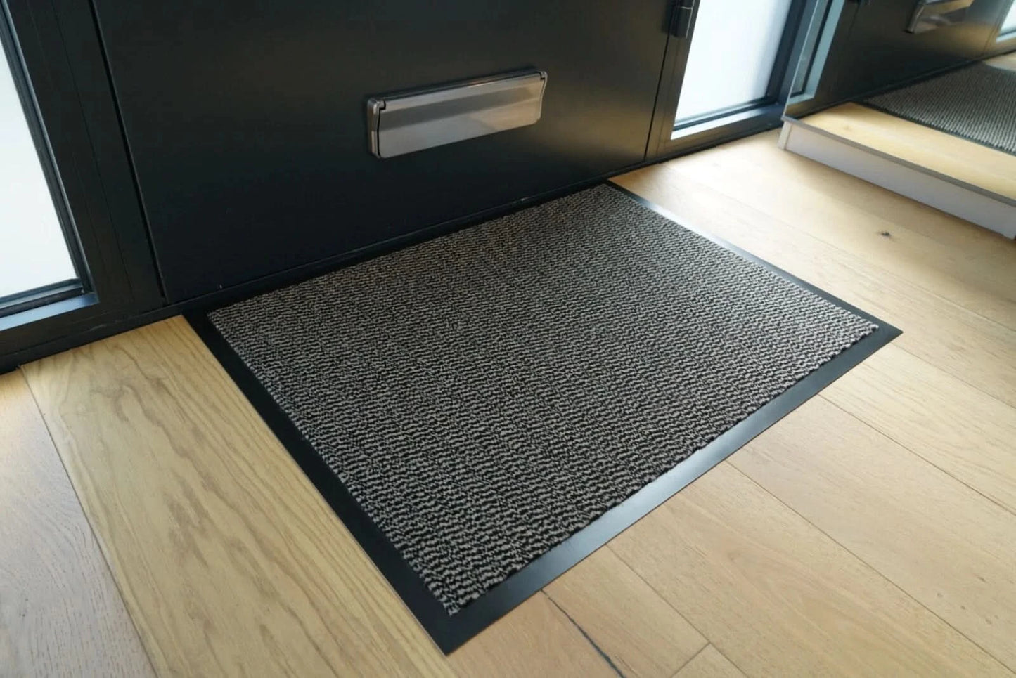 Non Slip Heavy Duty Dirt Rubber Edged PVC Barrier Door Entrance Mats - Beige