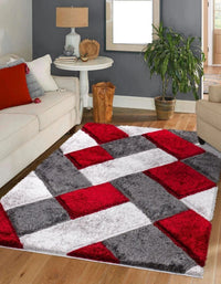 New Modern Shaggy Soft Rug Living Room Bedroom Carpet Runner Indoor/Outdoor Mat*