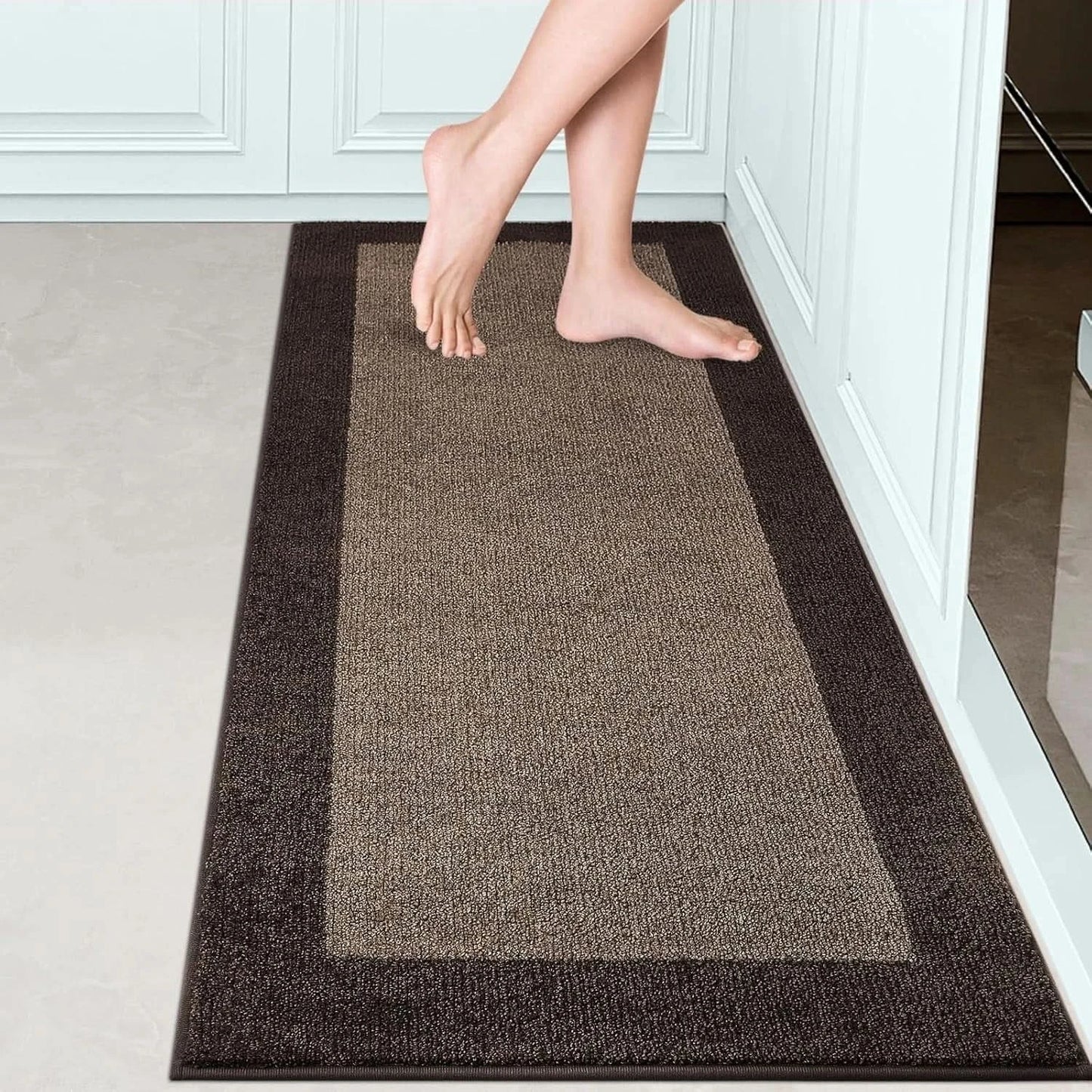 FCSDETAIL Dirt Trapper Indoor Door Mat 60 x 210 cm, Non-slip Entrance Rug, Machi