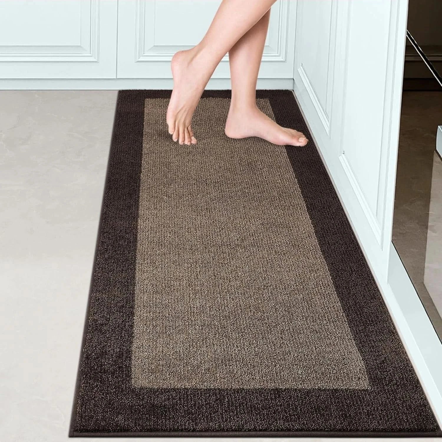 FCSDETAIL Dirt Trapper Indoor Door Mat 60 x 210 cm, Non-slip Entrance Rug, Machi