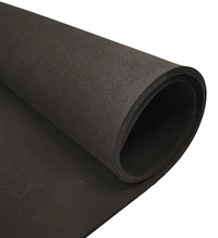 BLACK NEOPRENE PLAIN SPONGE/FOAM RUBBER SHEET 1M WIDE X 1.5mm - 12mm THICK