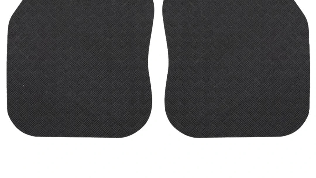 Nicoman Recycled Rubber Universal Car Mat Set in Black All Weather Protection