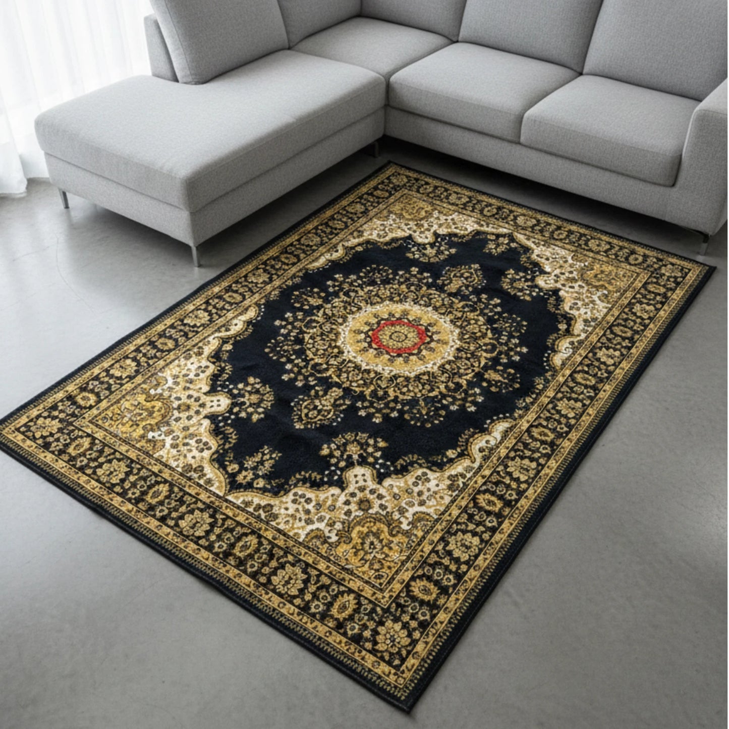 Modern Non Slip Large Area Rugs Living Room Bedroom Carpet Hallway Runner Mat