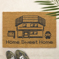 Home Sweet Home Brush Door Mat Video Game Front Doormat Custom Printed