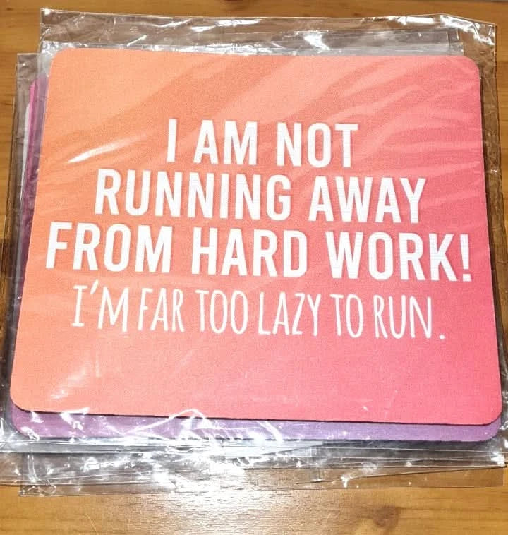 Bundle Of 10 Funny Quote Mouse Mats Pads Desk Computer Office Teacher Gift Set