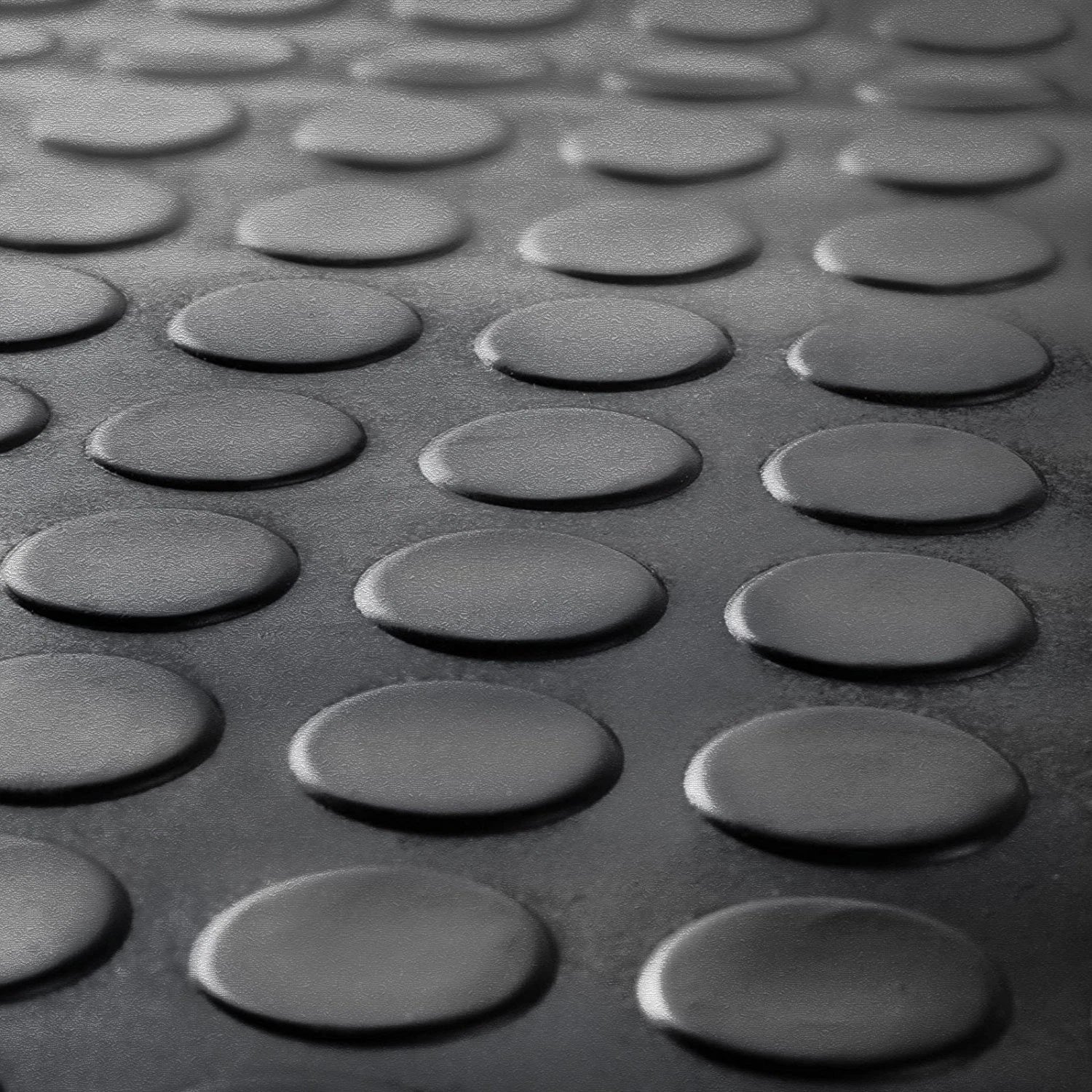 Coin Pattern 3M x 1.8M Non Slip Rubber Flooring | Van, Garage, Shed Mat Roll