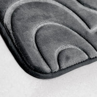 Bath Memory Foam Velvet Non Slip Bathroom Water Absorbent Toilet Pedestal Mat