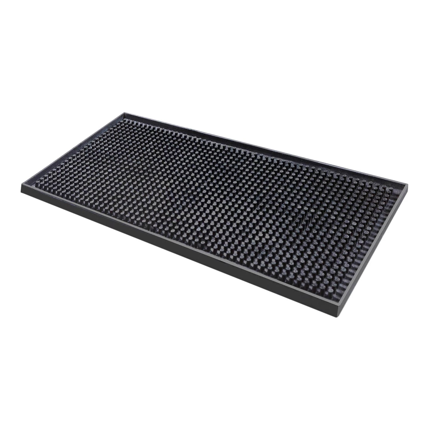 Mini Bar Mat Black Bar Runner Cocktail Drinks Mat Pub Restaurant 15cm x 30cm