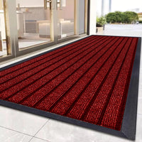Non Slip Rubber Door Mat Heavy Duty Washable Rug Indoor Outdoor Welcome Mat