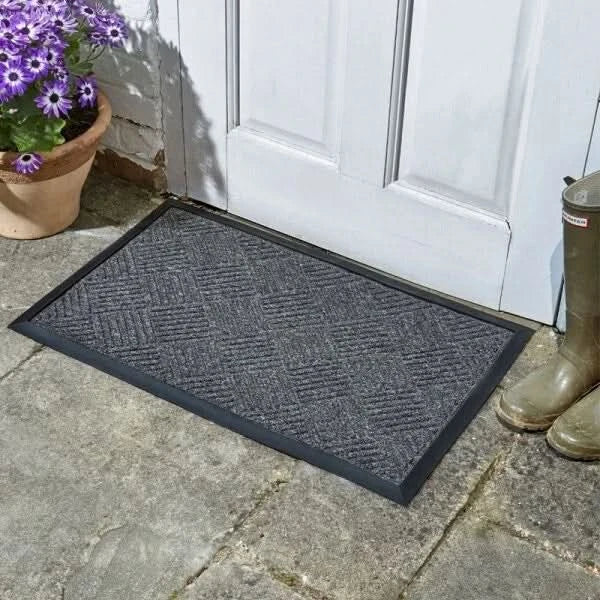 4Pcs Kitchen Floor Mat Non-Slip Backing Runner Anti Fatigue Rug Set Door Decors