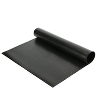 Smooth Rubber Sheet Fluororubber High Temp/Oil/Acid/Base Resistant Black