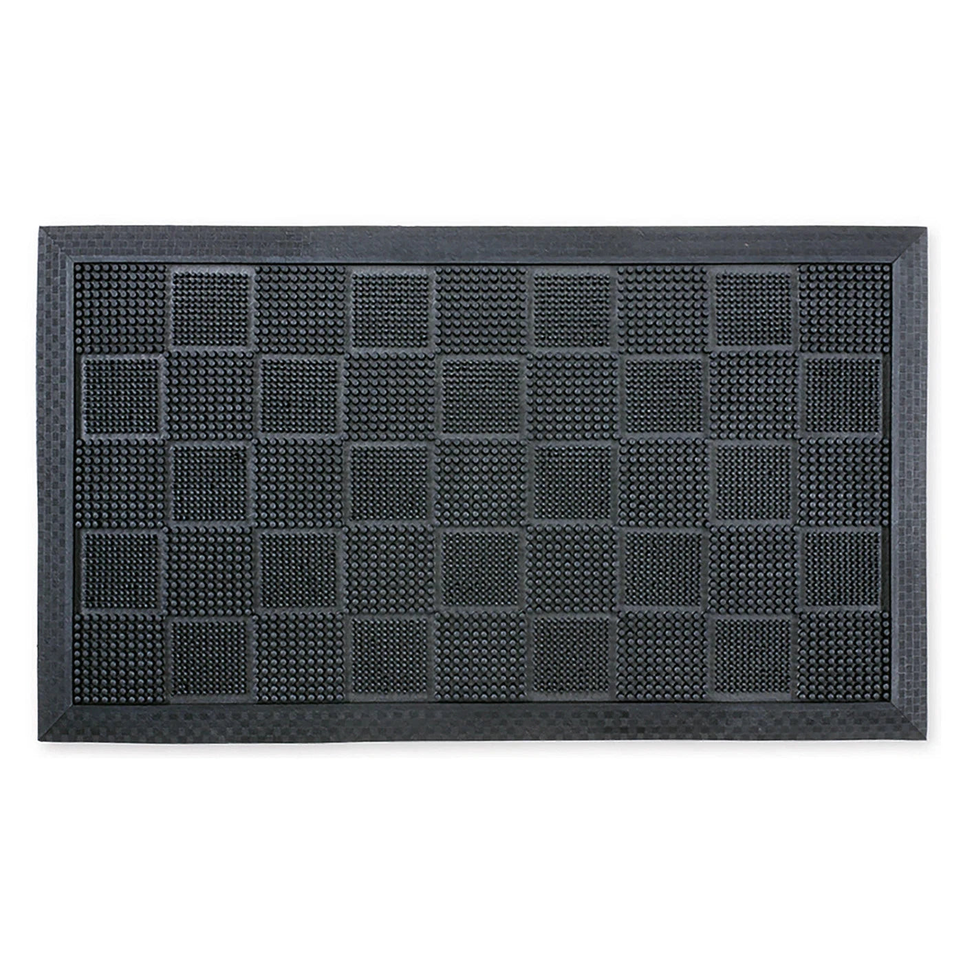 Doormat Hi-Lo Chequer Rubber 40x70cm