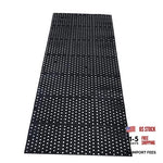 Rubber Floor Mat with Drainage Holes 83x36x0.4in Commercial Anti-Fatigue
