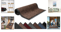 Non-Slip Door Mat 40x60cm - Heavy Duty Washable & Dust-Grabbing Design