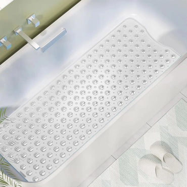 Soft Bath Mat Non Slip Bathtub Strong Suction Anti Mold Rubber Shower Mat