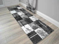 Hall Runner Rugs Grey Blue Long Short Narrow Corridor Thick Hallway Carpets Mats