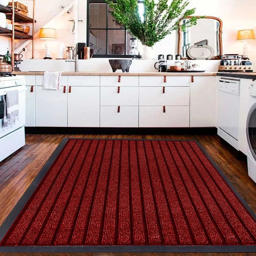 Heavy Duty Rubber Barrier Mat Non Slip Door Mats Hallway Kitchen Runner Area Rug
