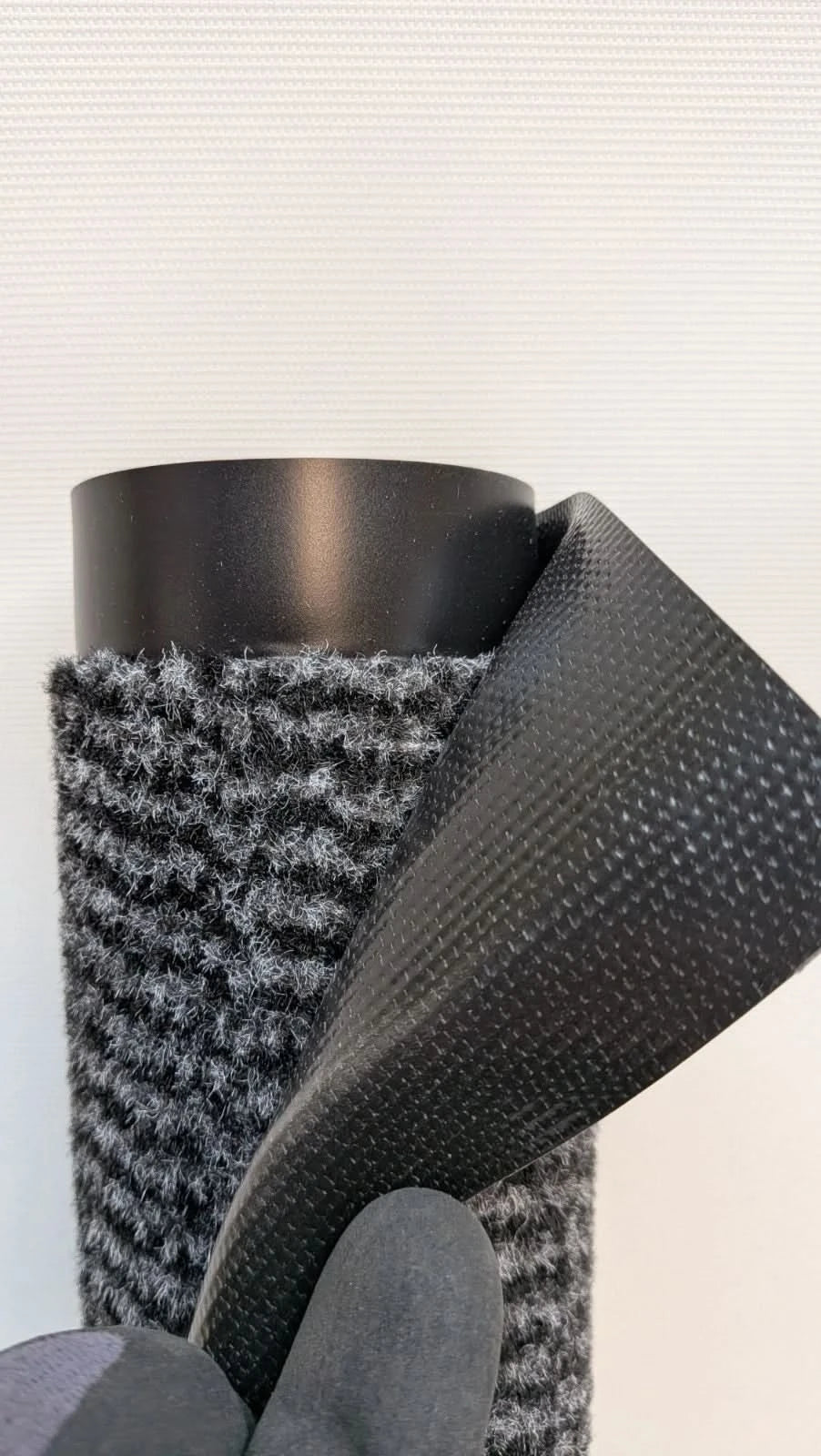 Non Slip Heavy Duty Barrier Door mat Rubber Back Silver Grey 60 x 90cm