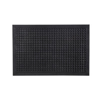 Anti-Fatigue Mat Black 90x150cm 100% Recycled Rubber Rectangular Industrial Duty