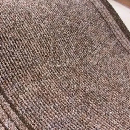 Carpet Runner Mat Heavy Duty Non Slip Rubber Back Durable - Brown - 127cm x 68cm